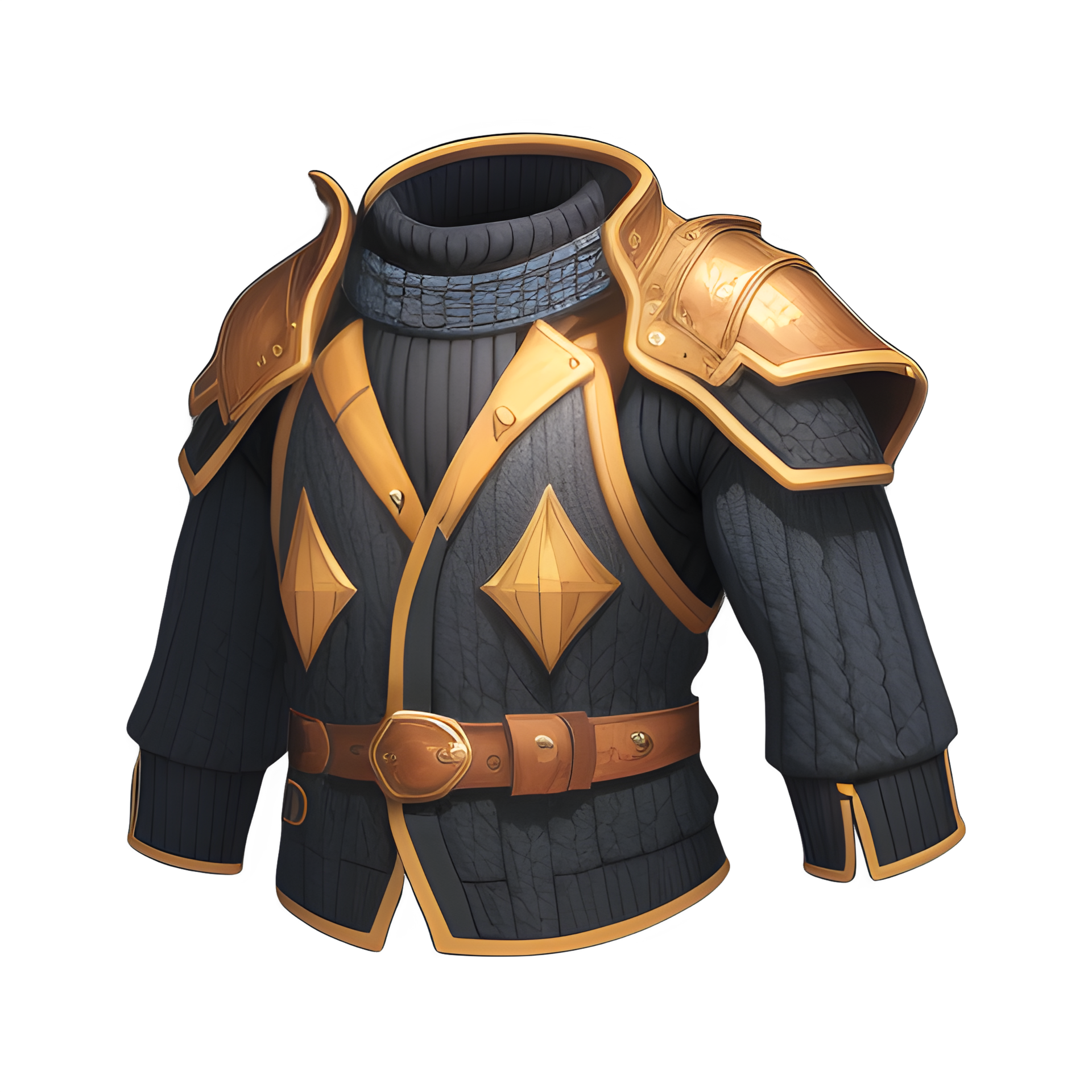 Medieval leather armor game ai generated 31782098 PNG