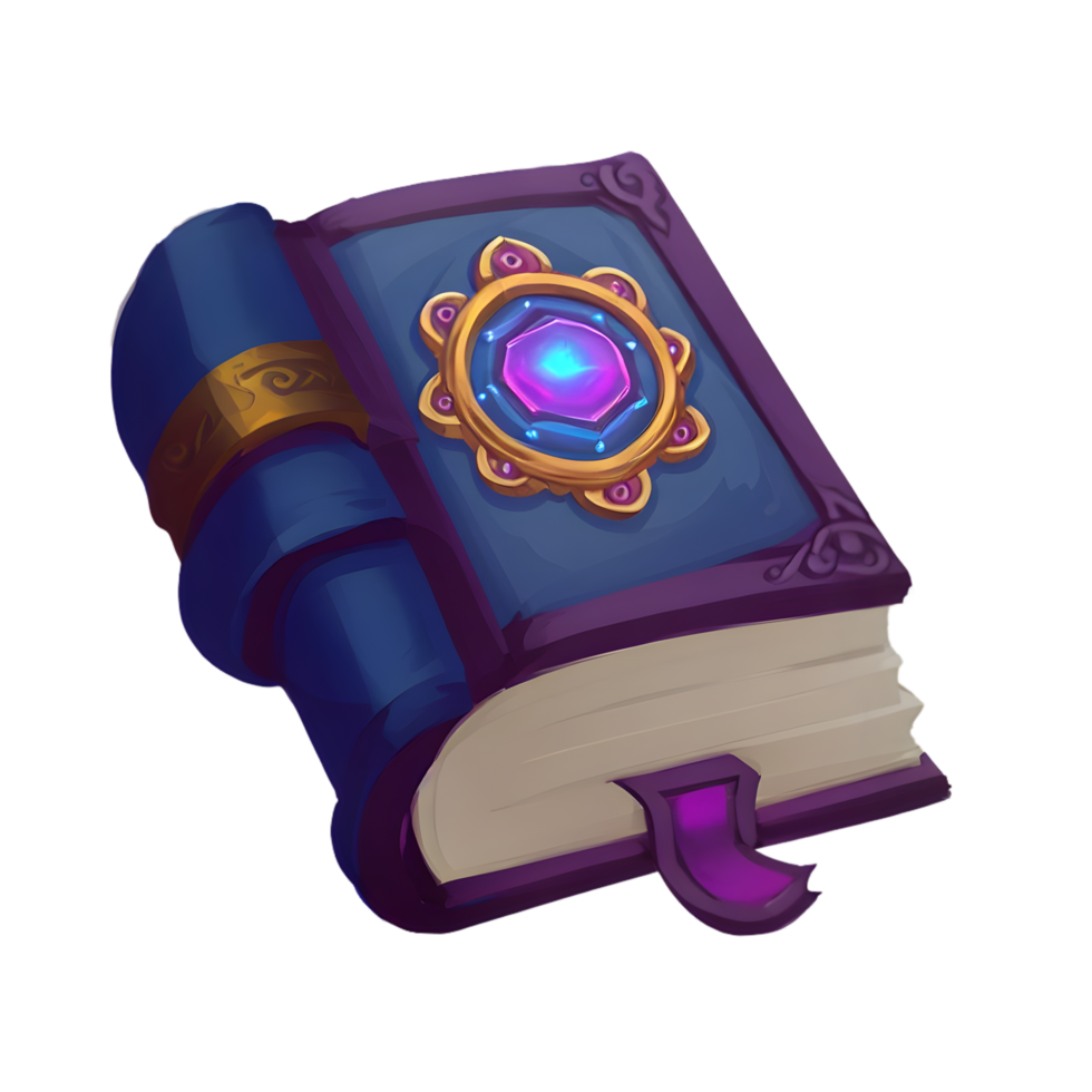 icon of book a magical for charming AI Generative for game png