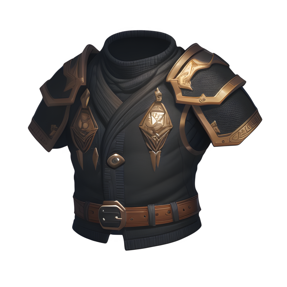 Medieval leather armor game ai generated png