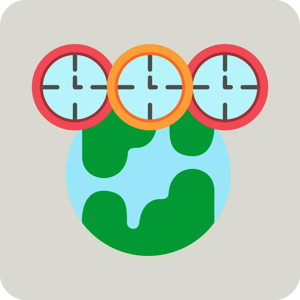 World Time Vector Icon