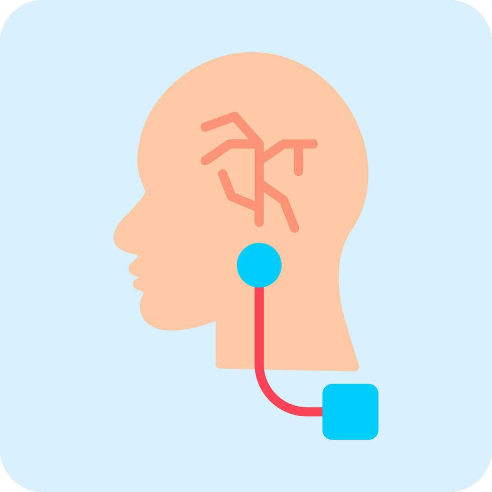 Vagus Nerve Stimulation Vector Icon