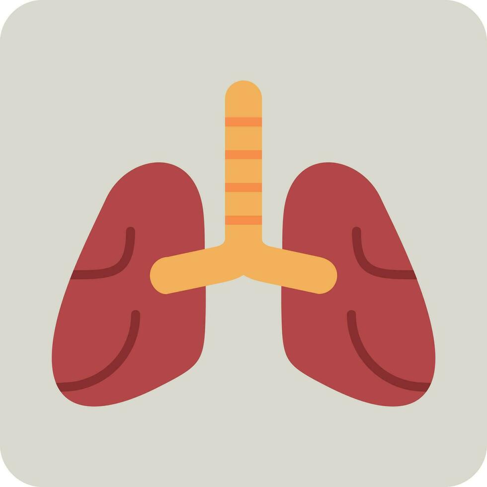 icono de vector de pulmones