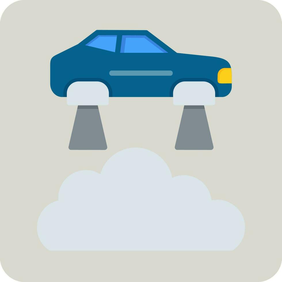 Flying Car Vector Icon