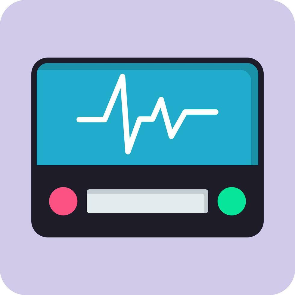 icono de vector de electrocardiograma