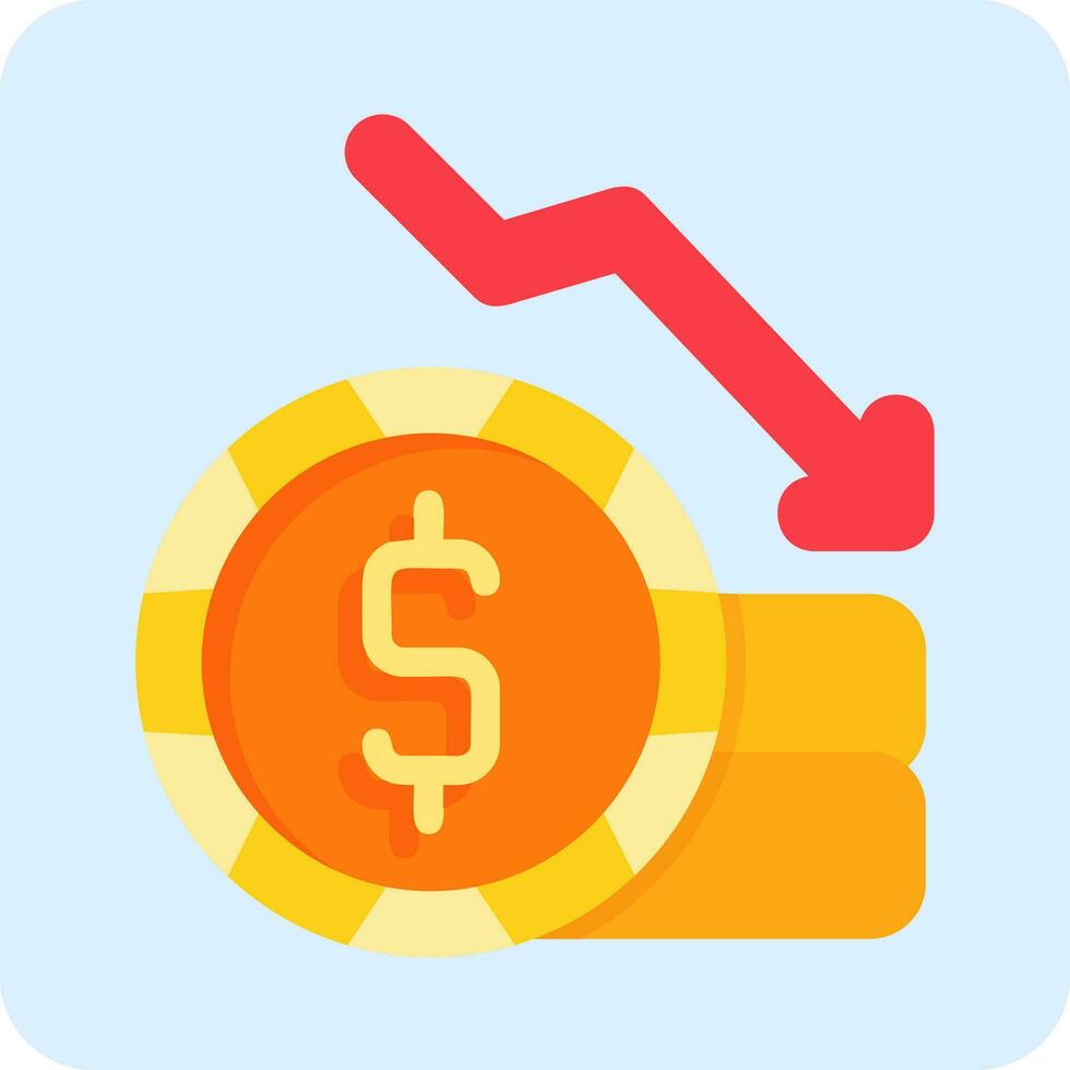 Money Loss Vector Icon