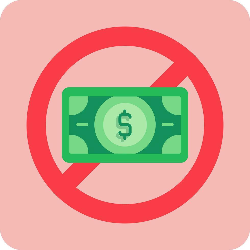 No Money Vector Icon