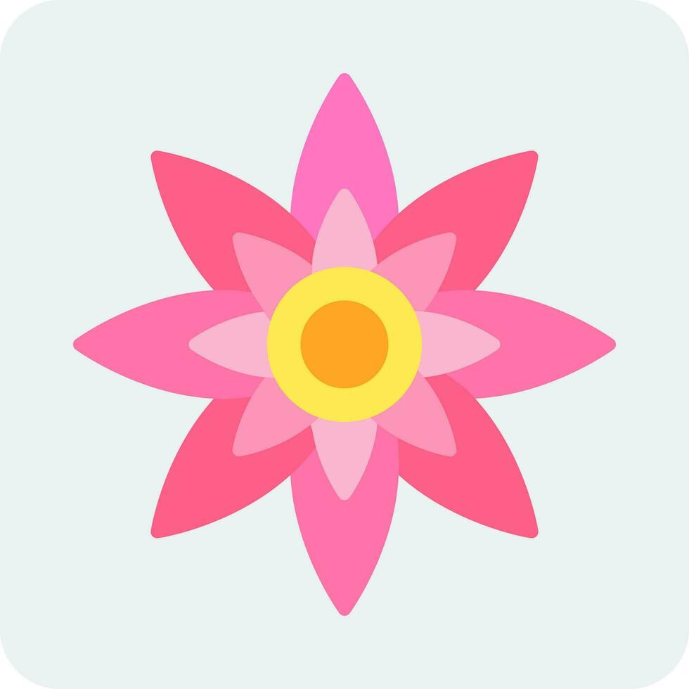 Lotus Flower Vector Icon