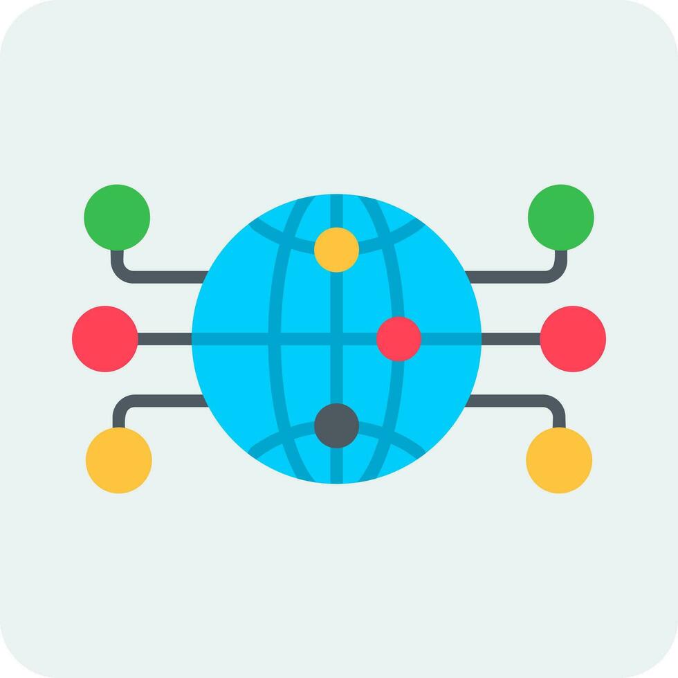 Global Network Vector Icon