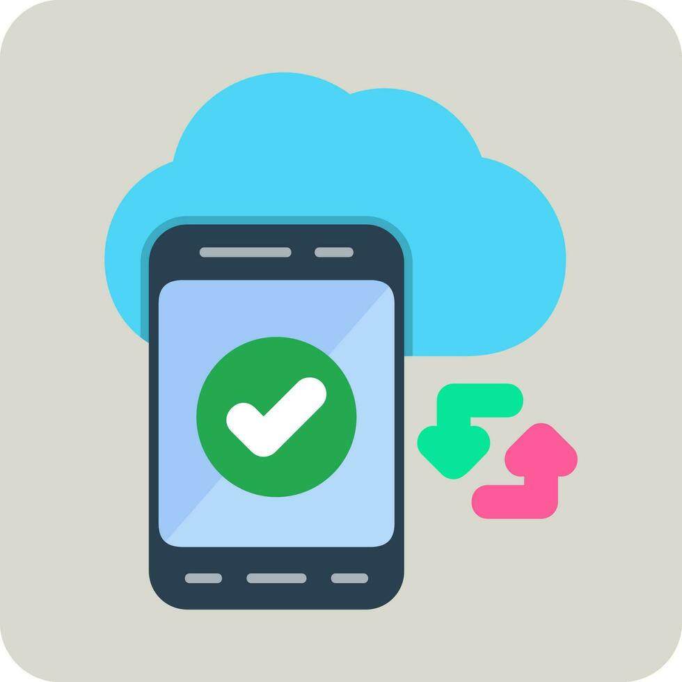Cloud Sync Vector Icon