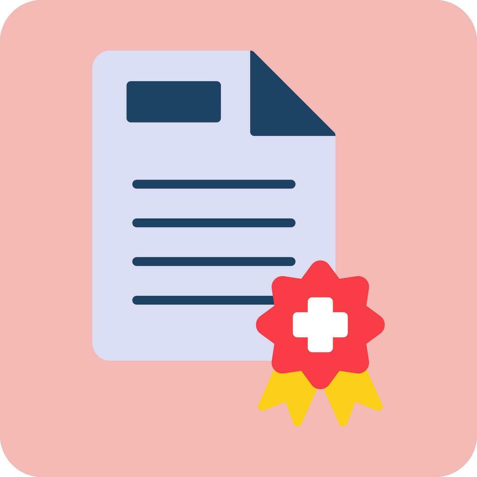 Medical Certificate Vector Icon