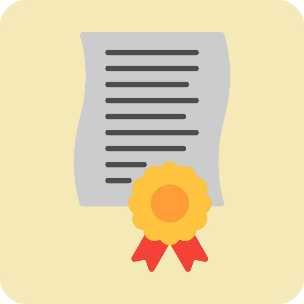 icono de vector de certificado