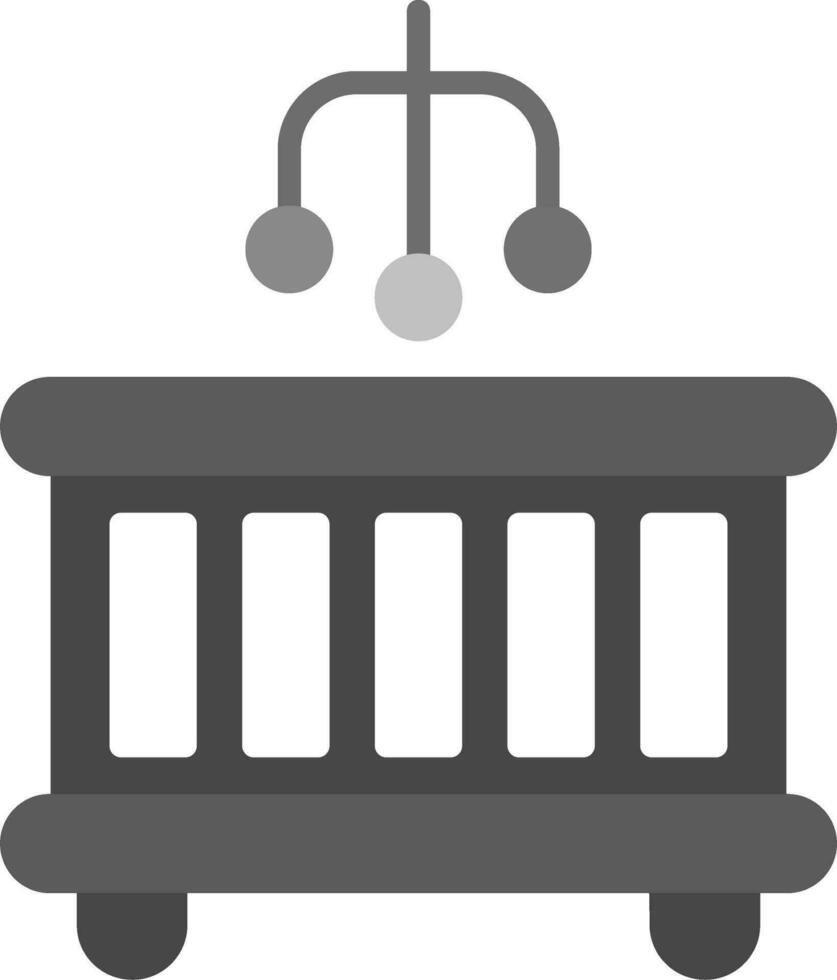 Baby Bed Vector Icon