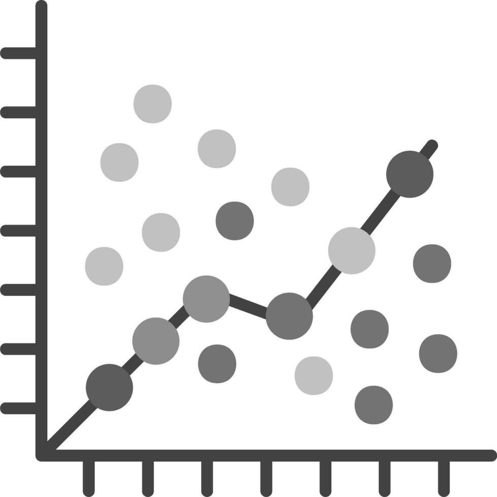 Linear Regression Vector Icon