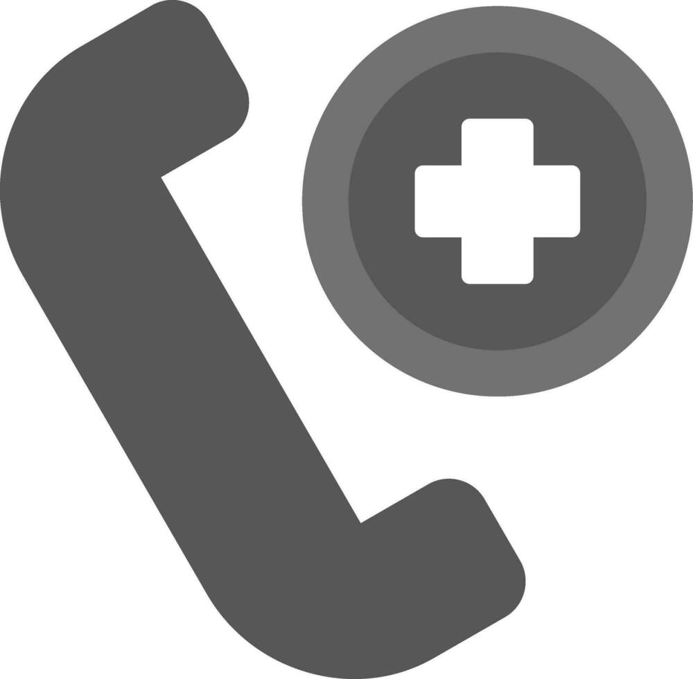 icono de vector de llamada de emergencia
