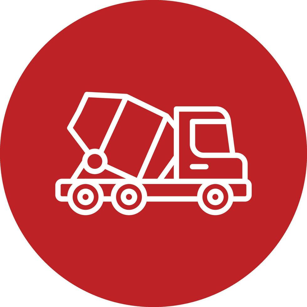 Concrete Mixer Vector Icon