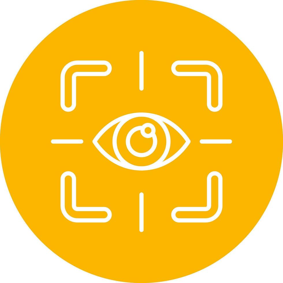 icono de vector de prueba de ojo