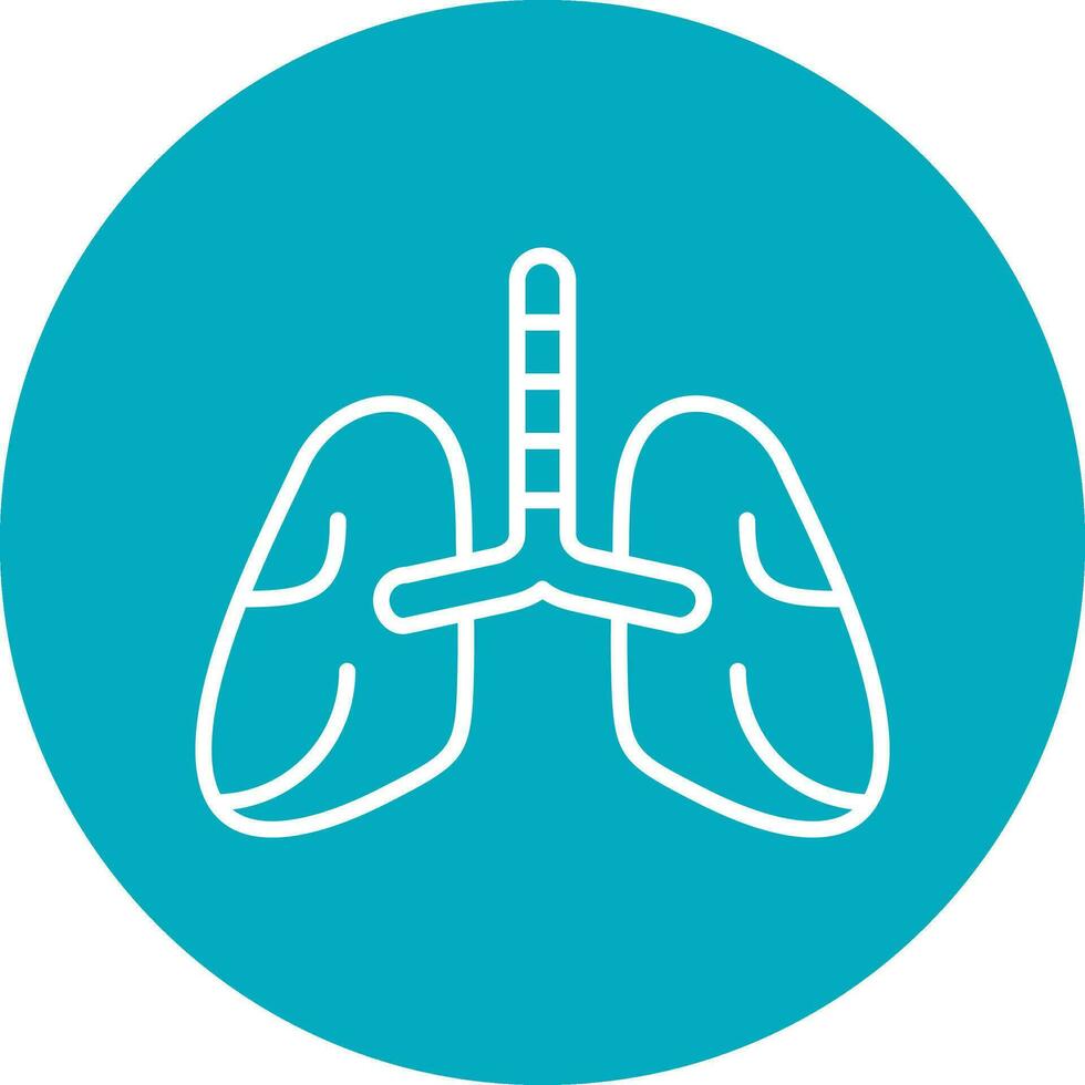 icono de vector de pulmones