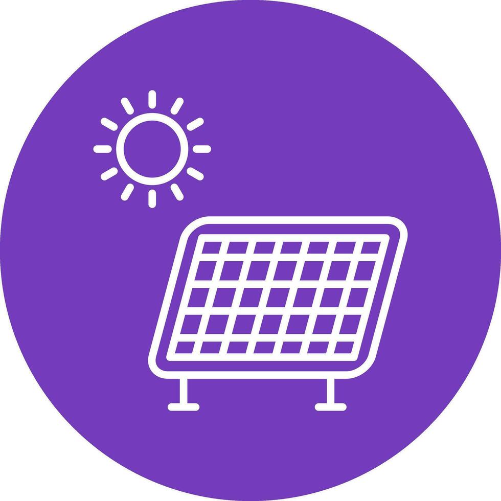 icono de vector de panel solar