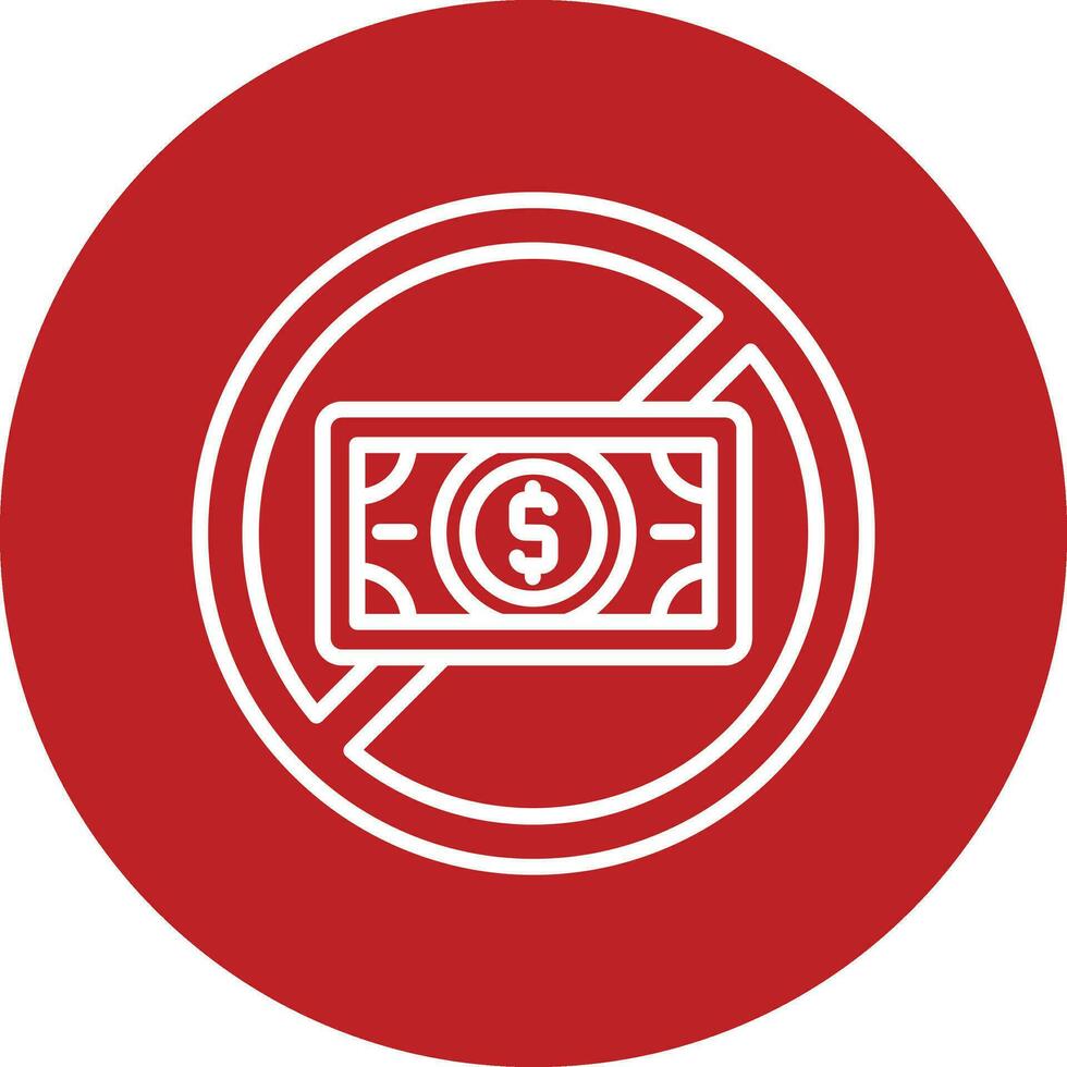No Money Vector Icon