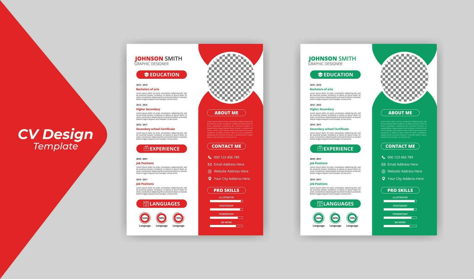 profesional limpiar moderno currículum diseño modelo para negocio trabajo aplicaciones, minimalista currículum CV plantilla, CV diseño vector Pro