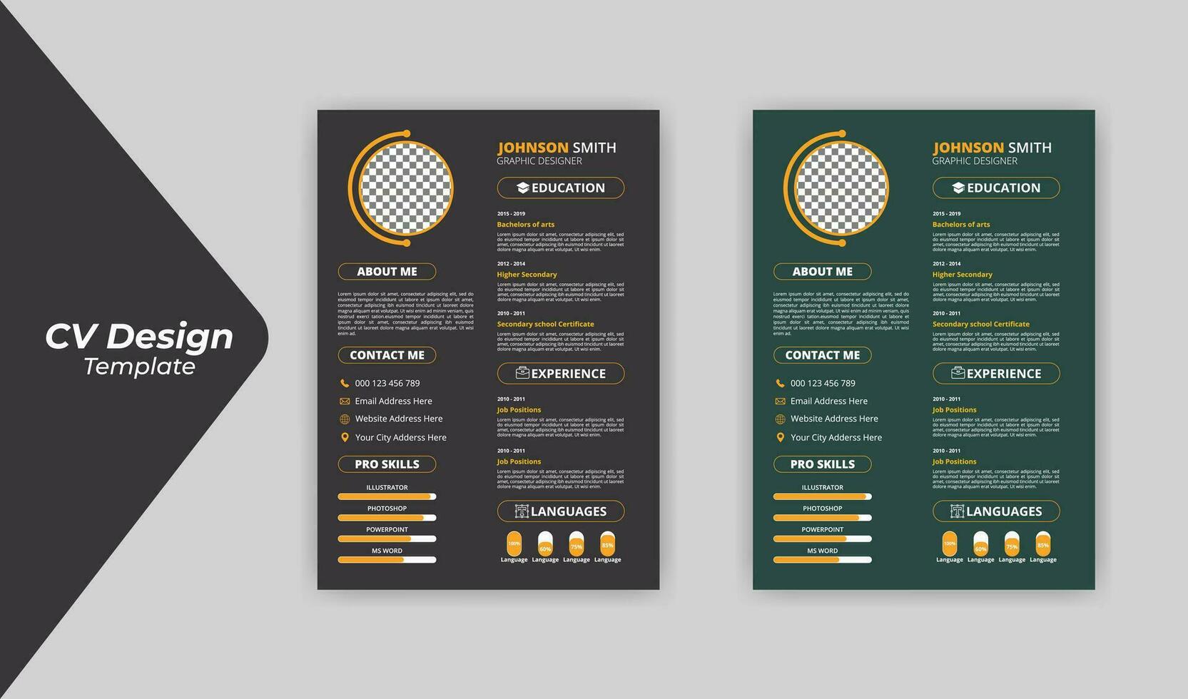 Professional Clean Modern Resume design template for Business Job Applications, Minimalist resume cv template,cv design vector pro