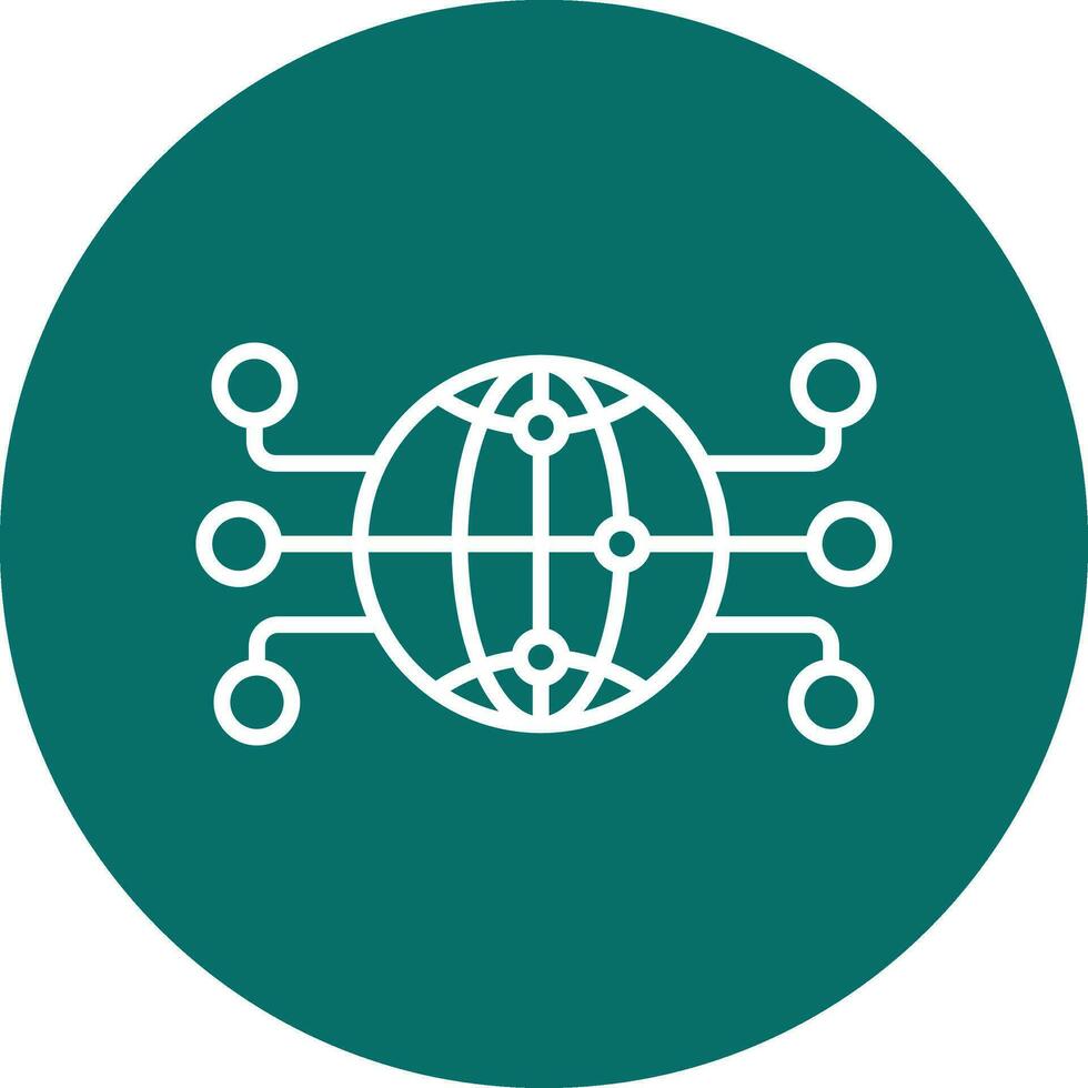 Global Network Vector Icon