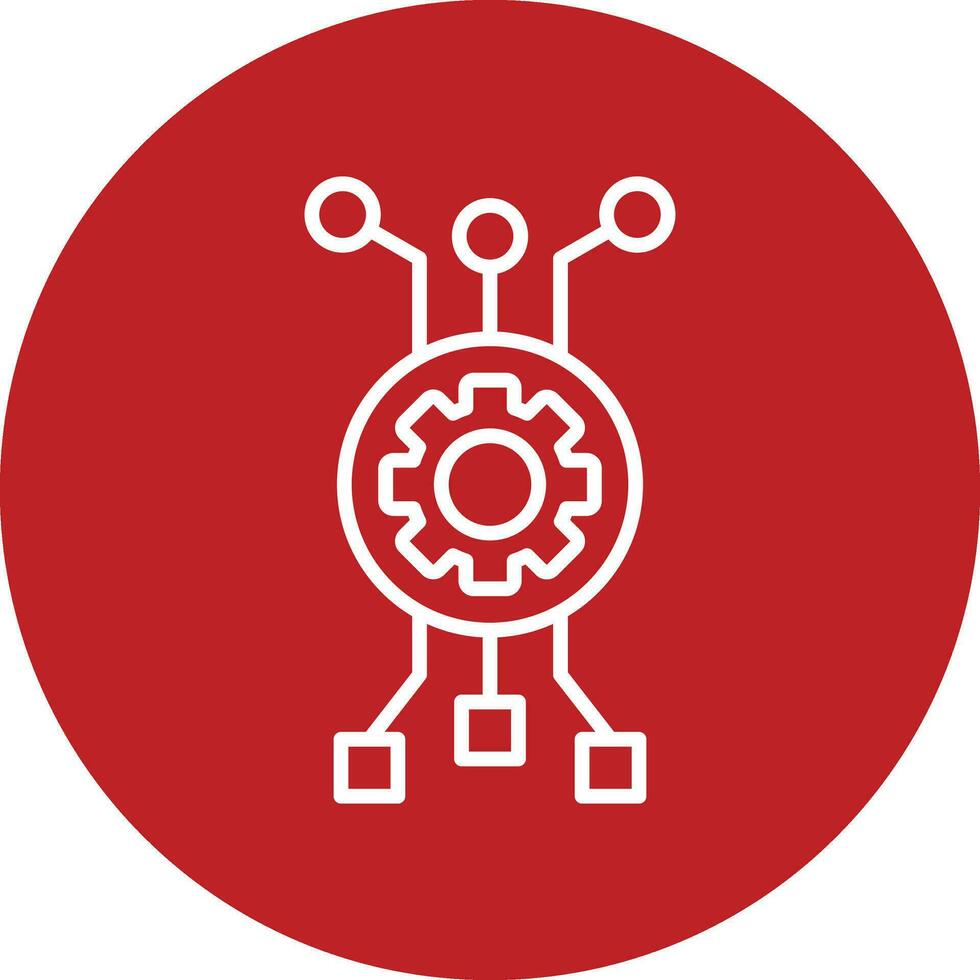 icono de vector de algoritmo