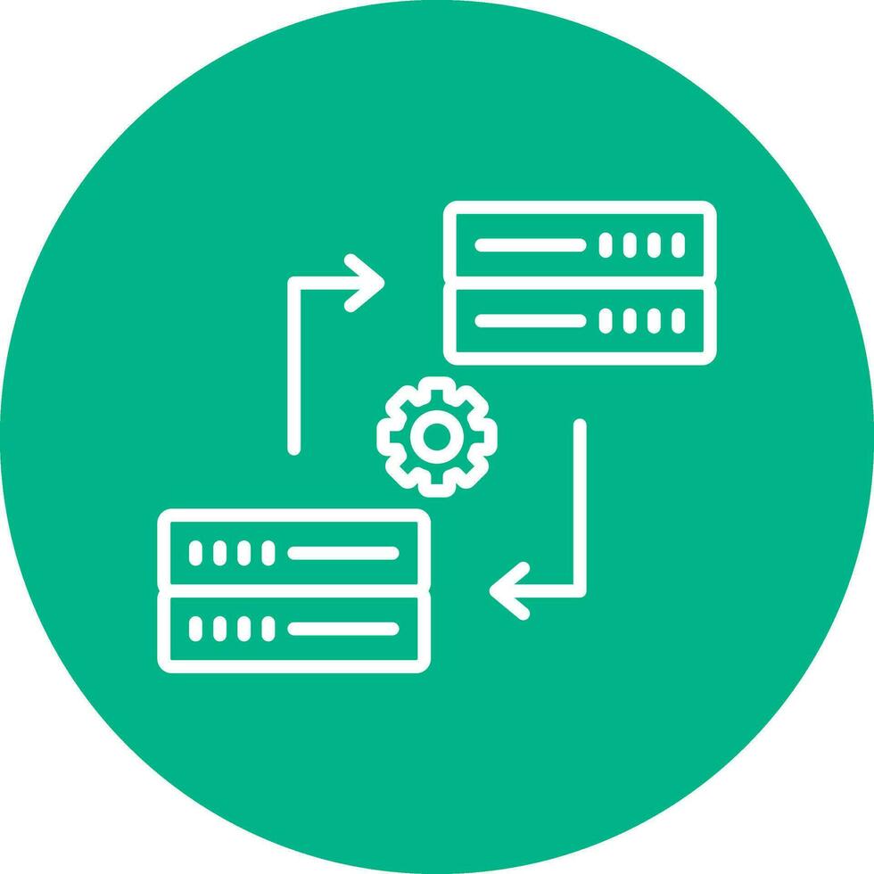 Data Synchronization Vector Icon