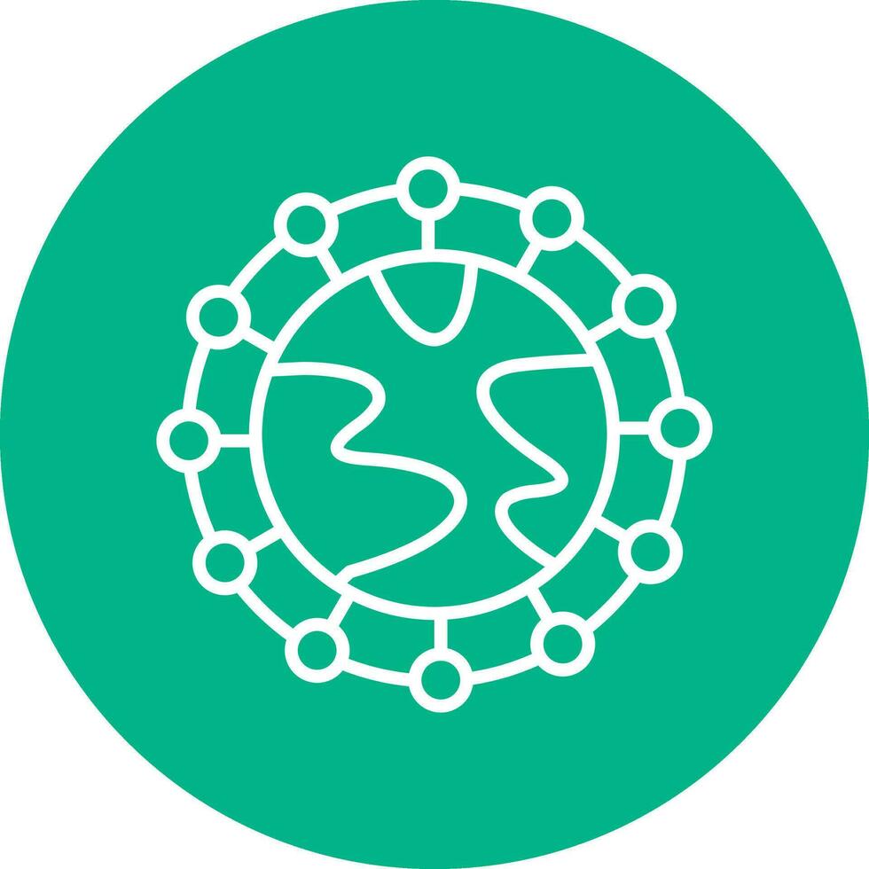Global Network Vector Icon