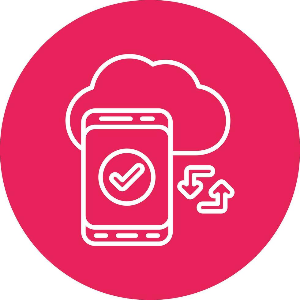 Cloud Sync Vector Icon
