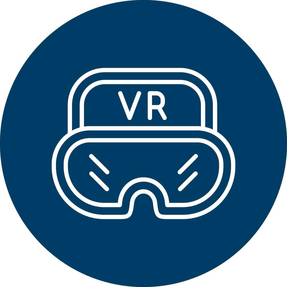 Virtual Glasses Vector Icon
