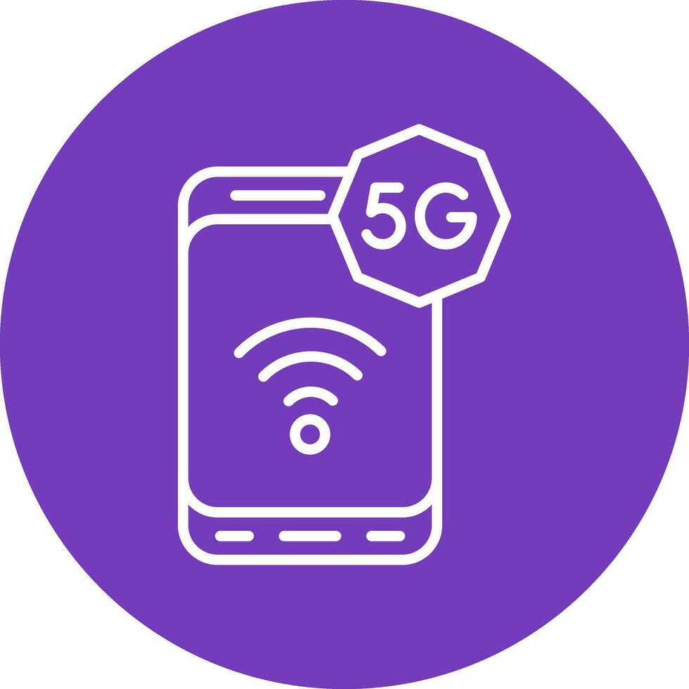 icono de vector de 5g