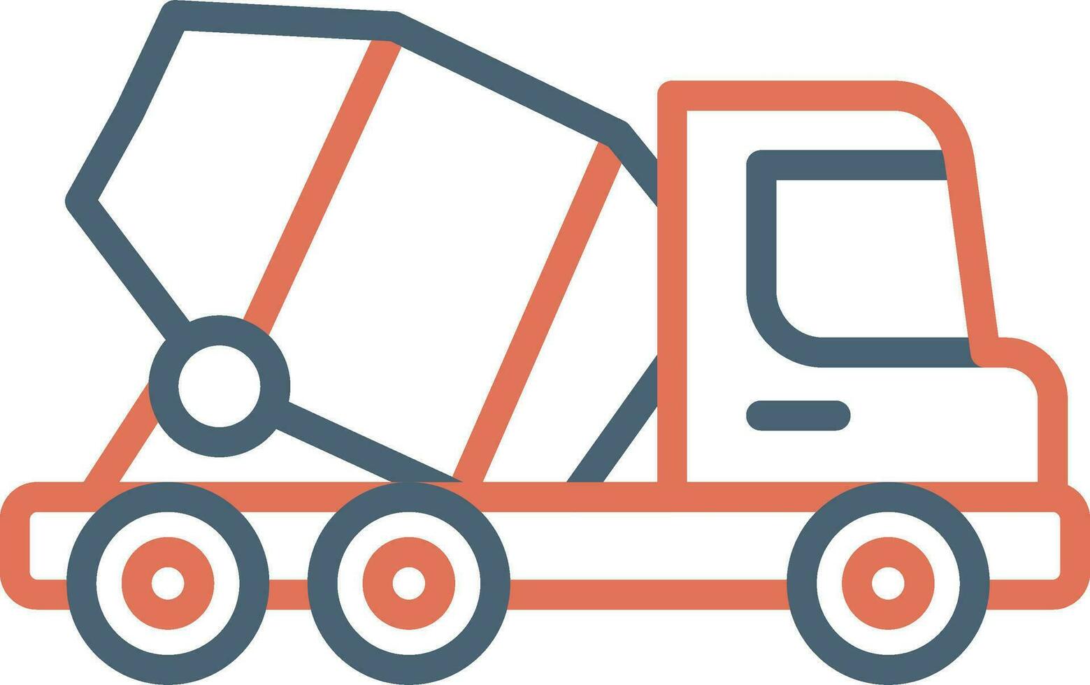 Concrete Mixer Vector Icon