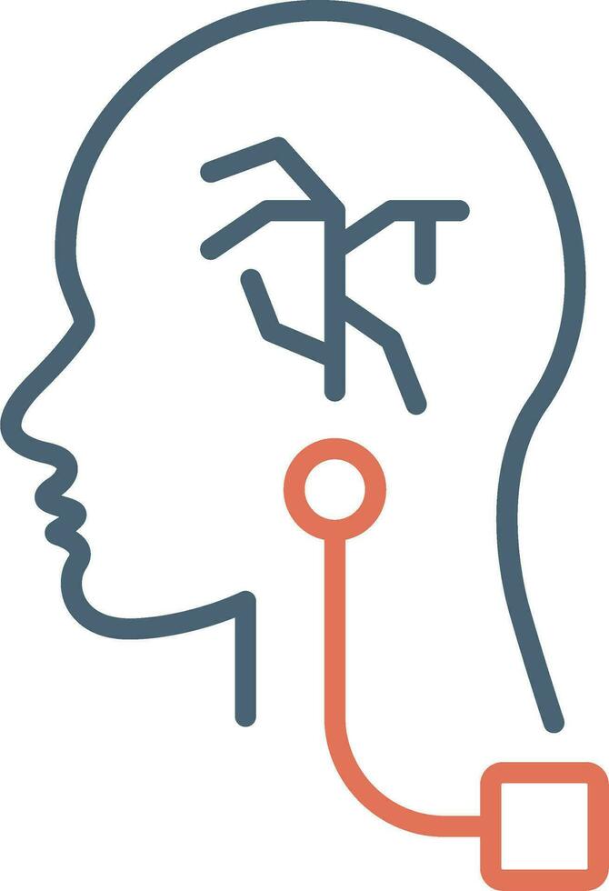 Vagus Nerve Stimulation Vector Icon