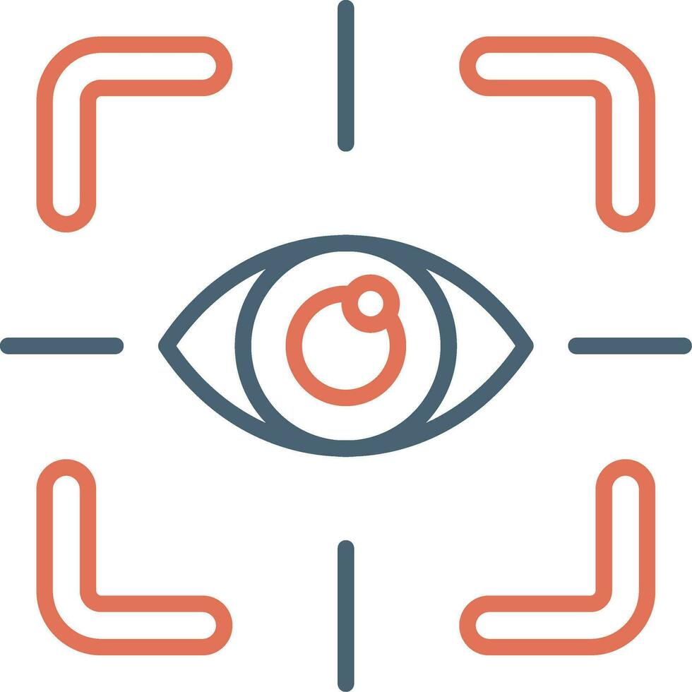 icono de vector de prueba de ojo