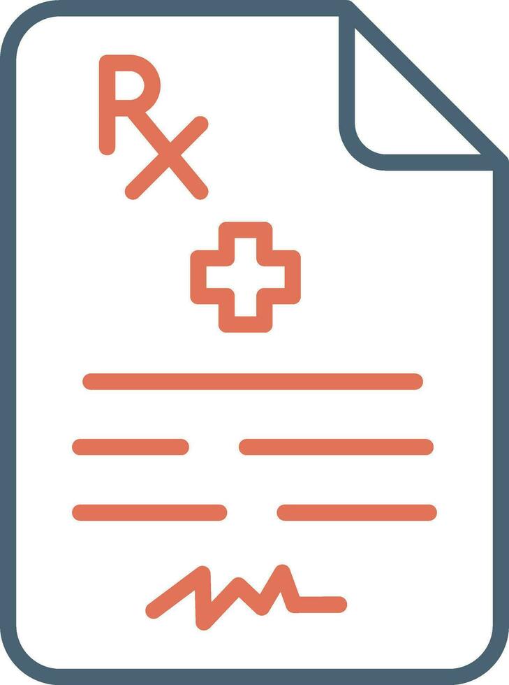 Medical Prescription Vector Icon