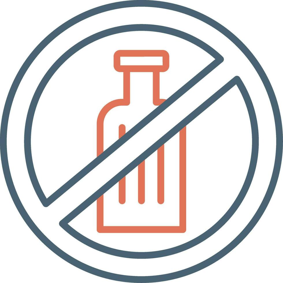 No Alcohol Vector Icon
