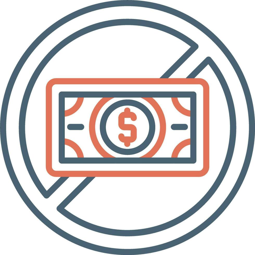 No Money Vector Icon