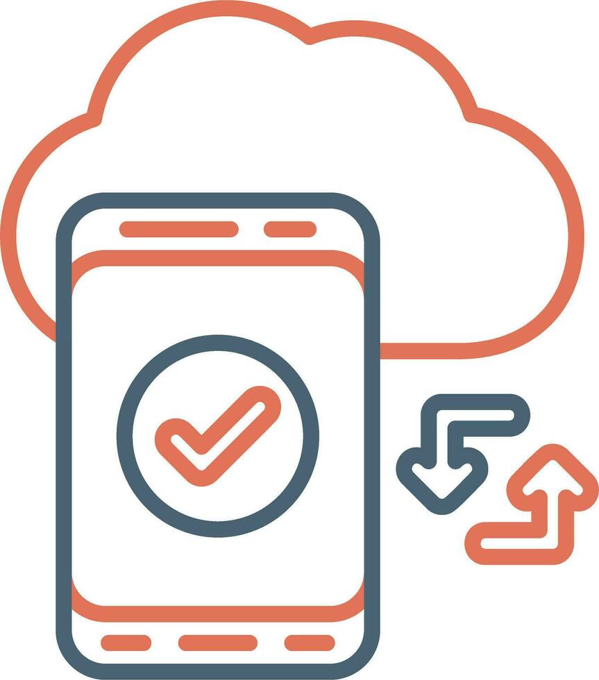 Cloud Sync Vector Icon