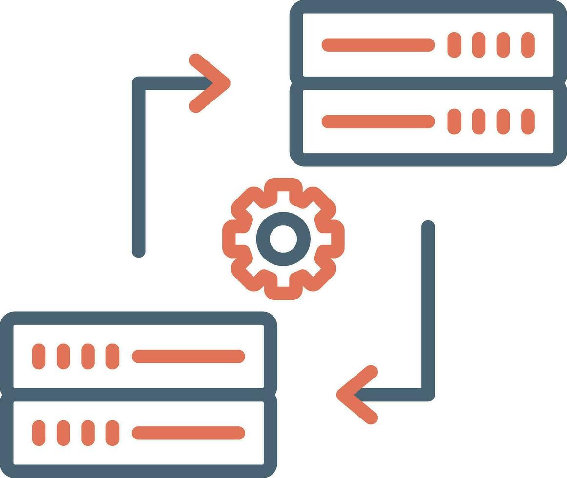 Data Synchronization Vector Icon