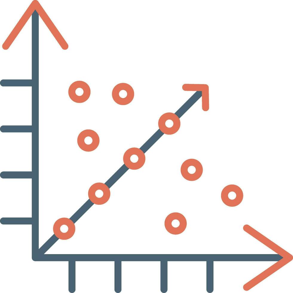Regression Vector Icon