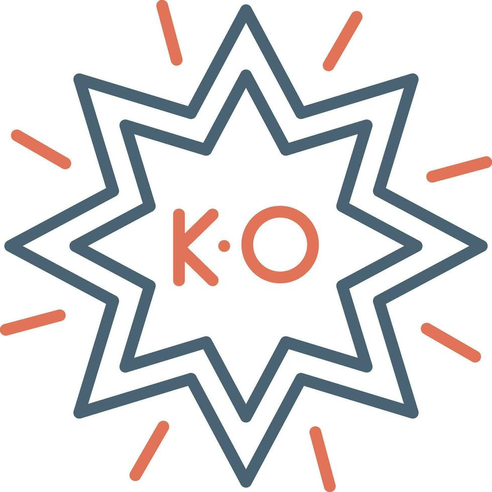 ko vector icono