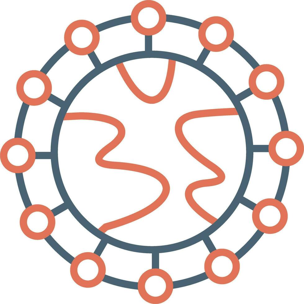 Global Network Vector Icon