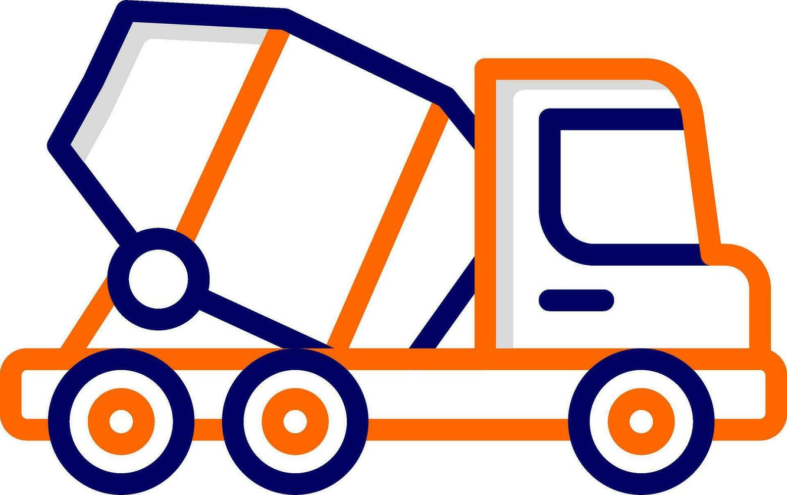 Concrete Mixer Vector Icon