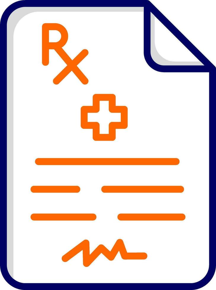 médico prescripción vector icono