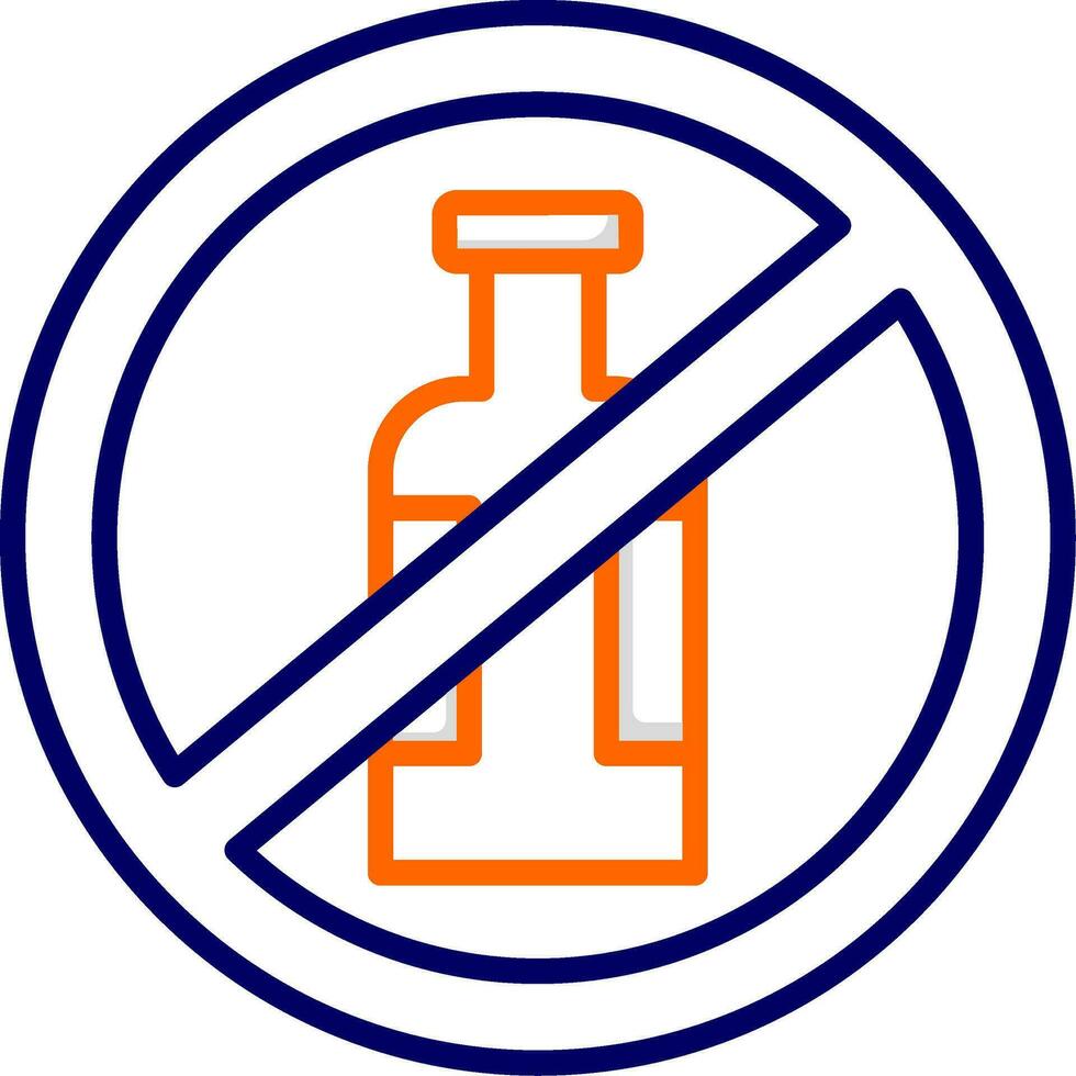 No Alcohol Vector Icon