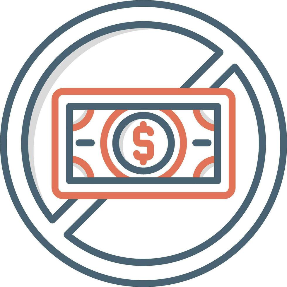 No Money Vector Icon