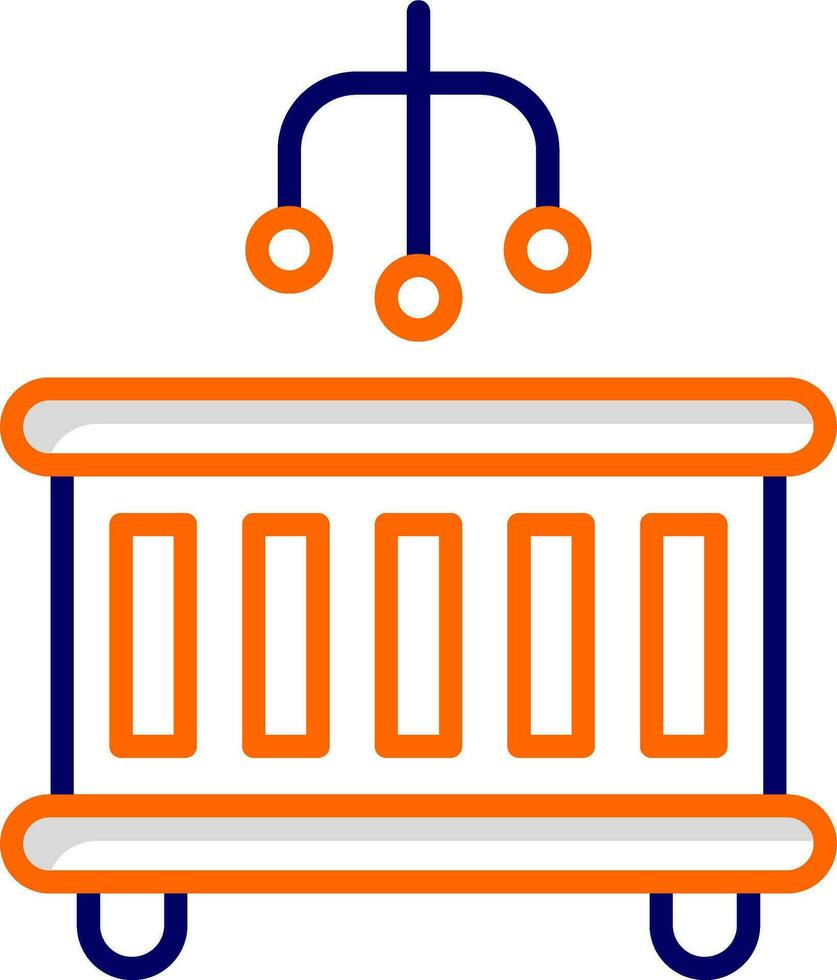 Baby Bed Vector Icon