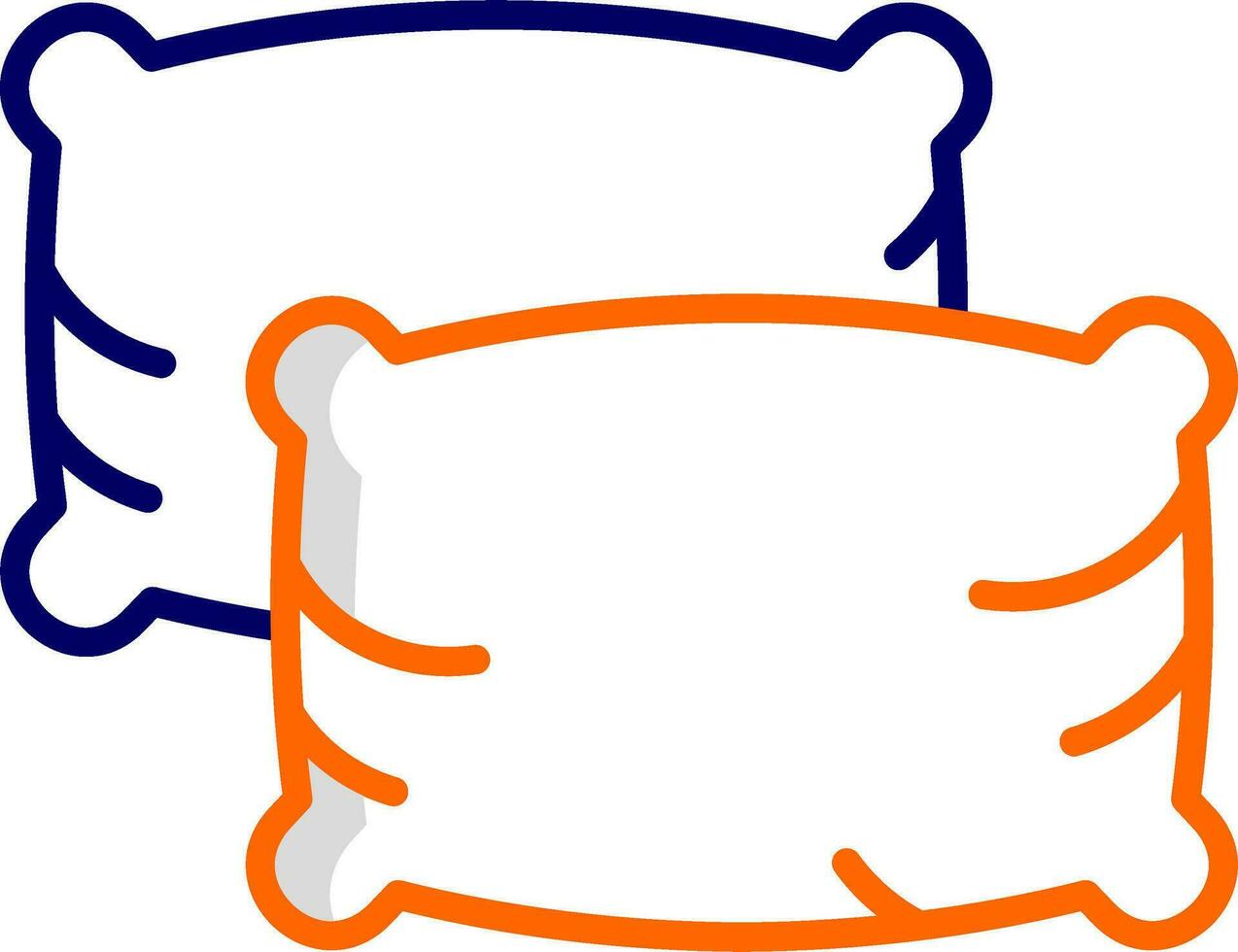 almohadas vector icono