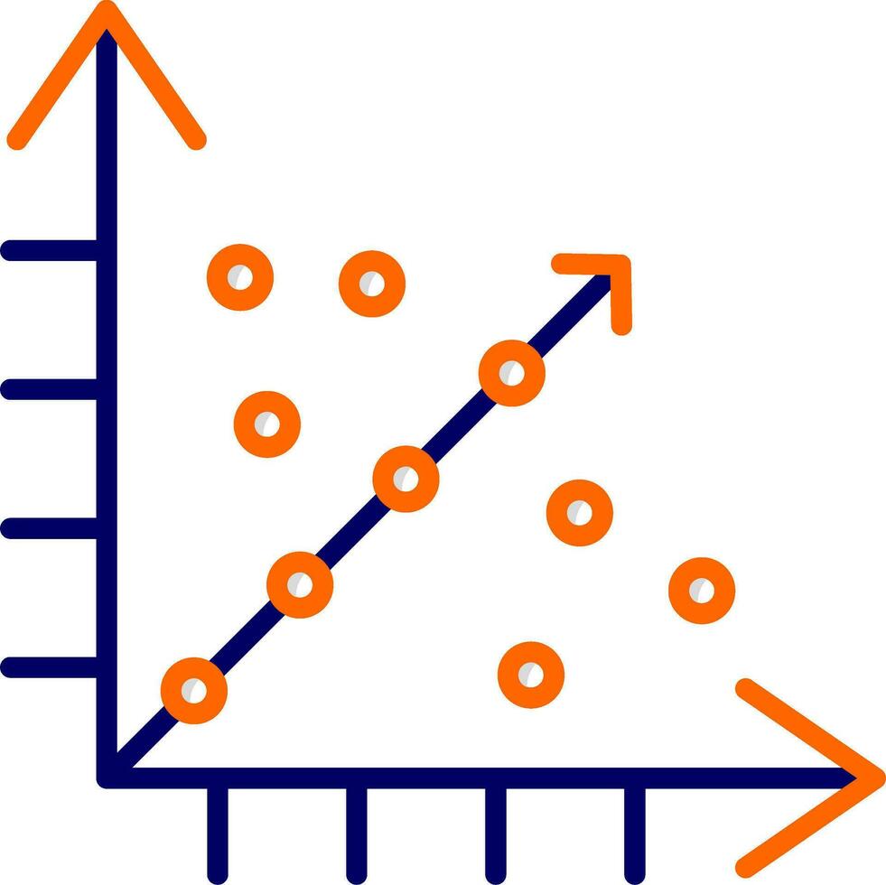 Regression Vector Icon
